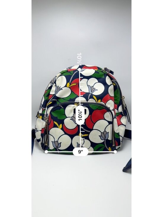 Kate Spade Floral Nylon Mini Backpack Navy/Red/White Multi-Color main image 13